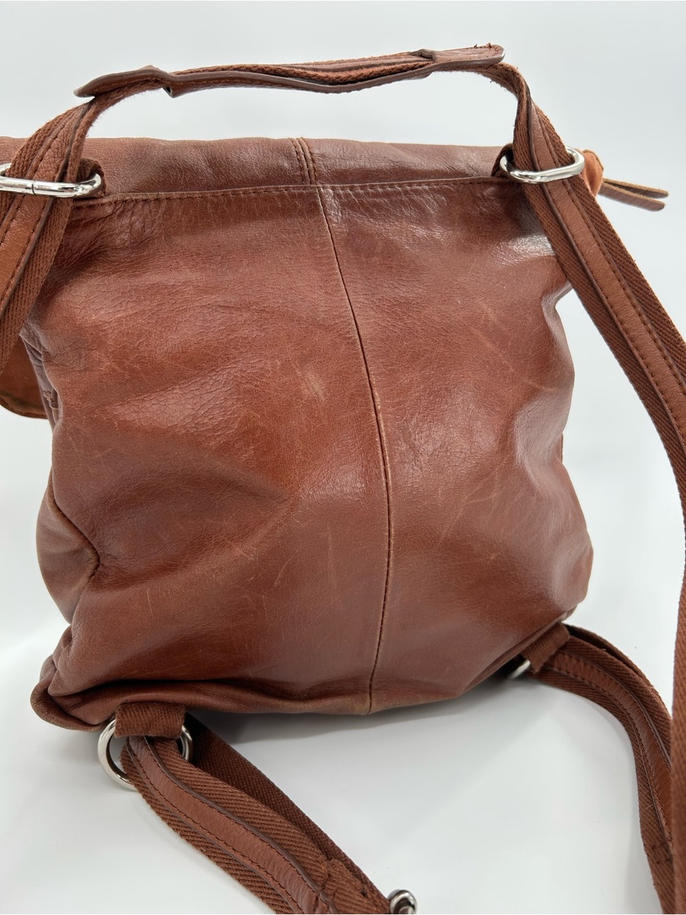 The Sak Convertible Leather Backpack Shoulder Bag - Picture 2 of 16
